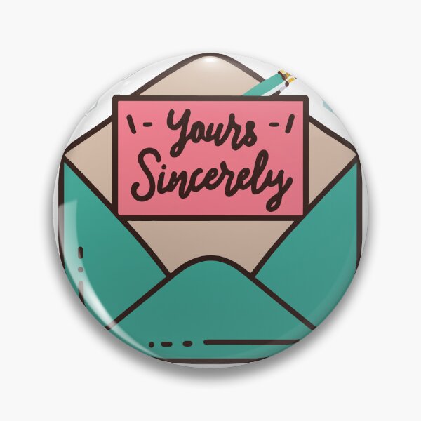 Item preview, Yours Sincerely - Classic Pen and Envelope Minimalist Design designed and sold by NiftyWrx.