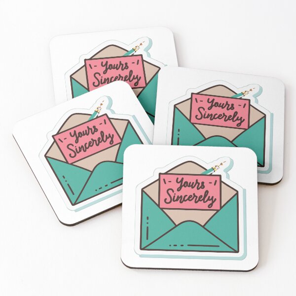 Item preview, Yours Sincerely - Classic Pen and Envelope Minimalist Design designed and sold by NiftyWrx.
