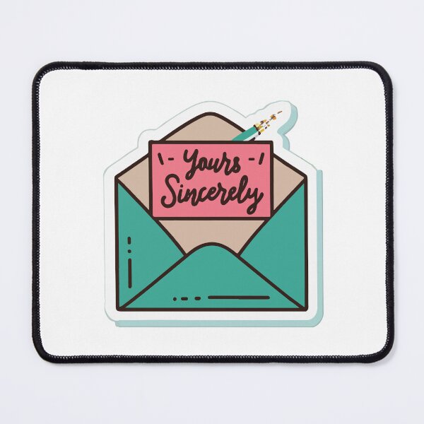Item preview, Yours Sincerely - Classic Pen and Envelope Minimalist Design designed and sold by NiftyWrx.