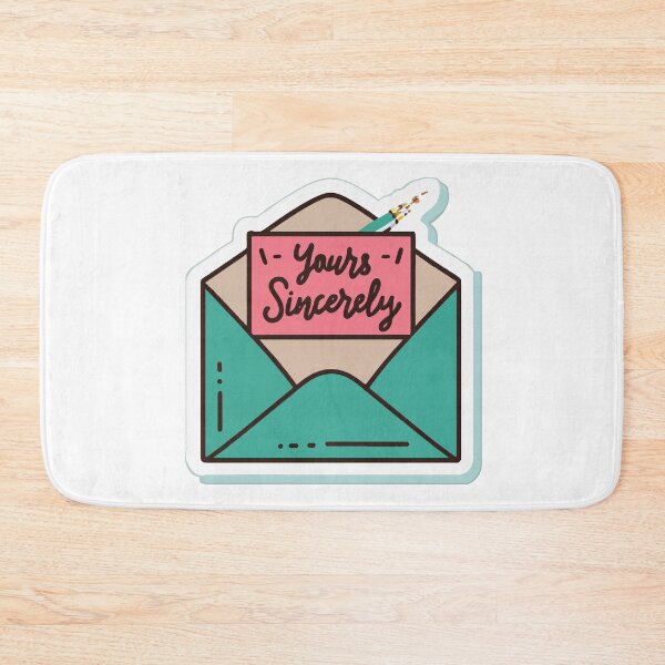 Item preview, Yours Sincerely - Classic Pen and Envelope Minimalist Design designed and sold by NiftyWrx.
