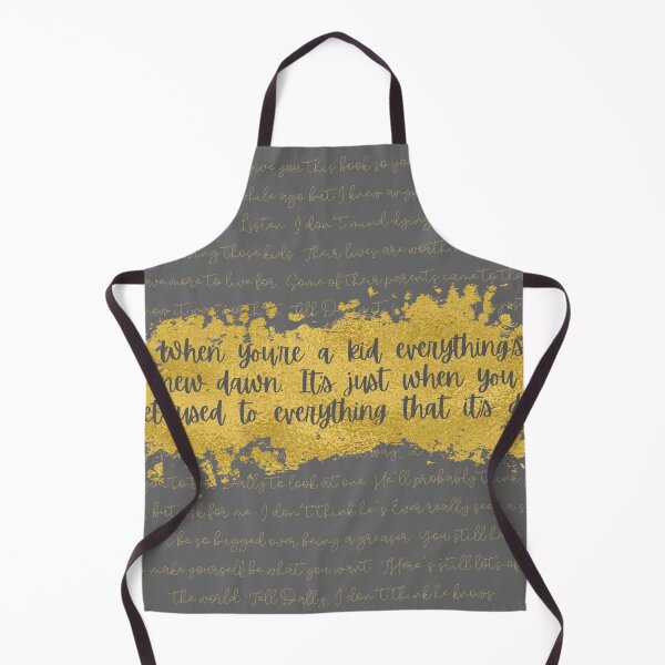 Item preview, Everything's New, Dawn - Johnny's Letter Cursive (Gray Quote, Gold Text) designed and sold by playfruit.
