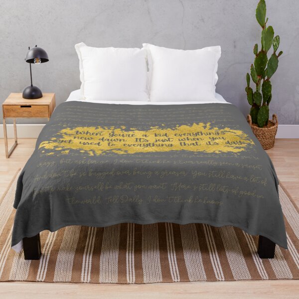 Item preview, Everything's New, Dawn - Johnny's Letter Cursive (Gray Quote, Gold Text) designed and sold by playfruit.