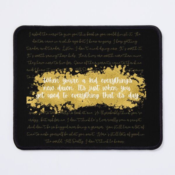 Item preview, Everything's New, Dawn - Johnny's Letter Cursive (White Quote, Gold Text) designed and sold by playfruit.