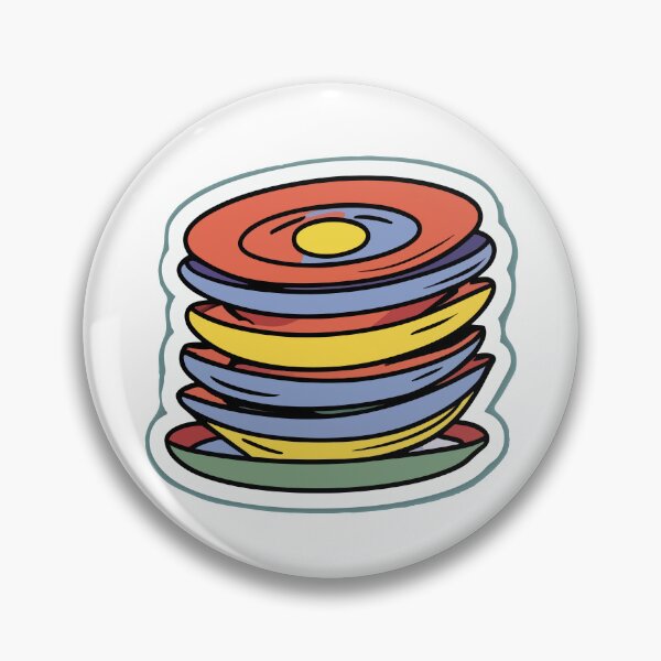 Item preview, Colorful Ceramic Plates Stack Cartoon designed and sold by NiftyWrx.