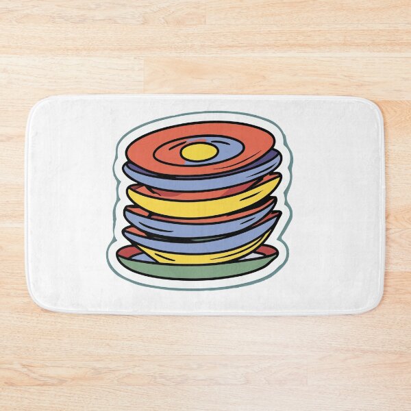 Item preview, Colorful Ceramic Plates Stack Cartoon designed and sold by NiftyWrx.