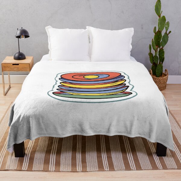 Item preview, Colorful Ceramic Plates Stack Cartoon designed and sold by NiftyWrx.