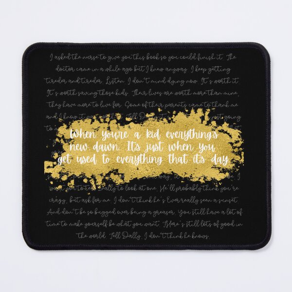 Item preview, Everything's New, Dawn - Johnny's Letter Cursive (White Quote, White Text) designed and sold by playfruit.