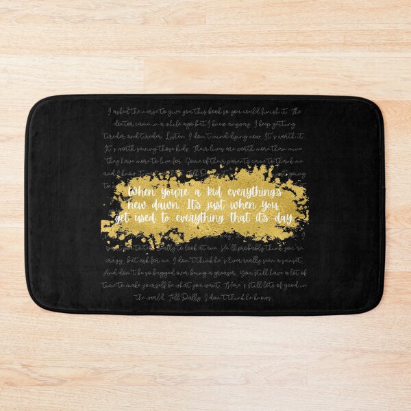 Item preview, Everything's New, Dawn - Johnny's Letter Cursive (White Quote, White Text) designed and sold by playfruit.