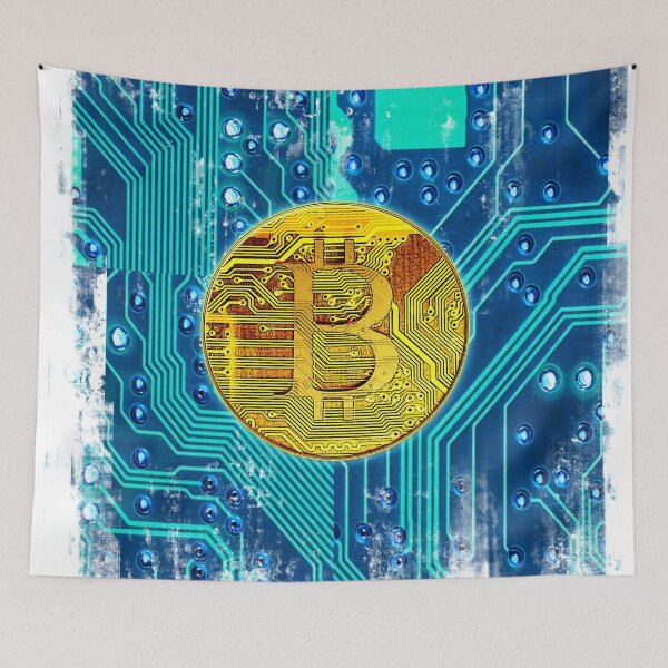 Item preview, Cryptocurrency Bitcoin and Circuit Board designed and sold by KTSubz Faith & Fun Designs.