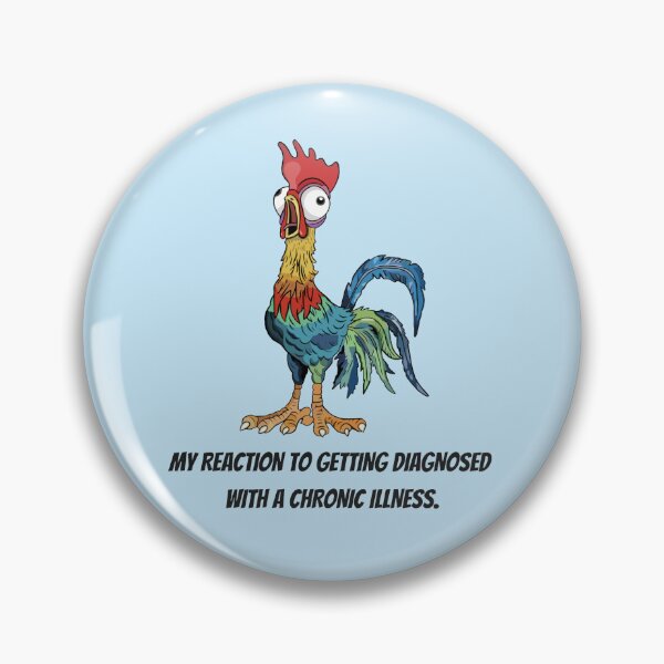 Item preview, Screaming Chicken  designed and sold by Chronic Illness Awareness Shop.