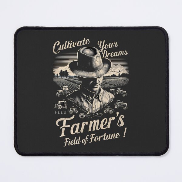Item preview, Vintage Monochromatic Illustration: Cultivate Your Dreams, Farmer's Field of Fortune designed and sold by SplashTastic.