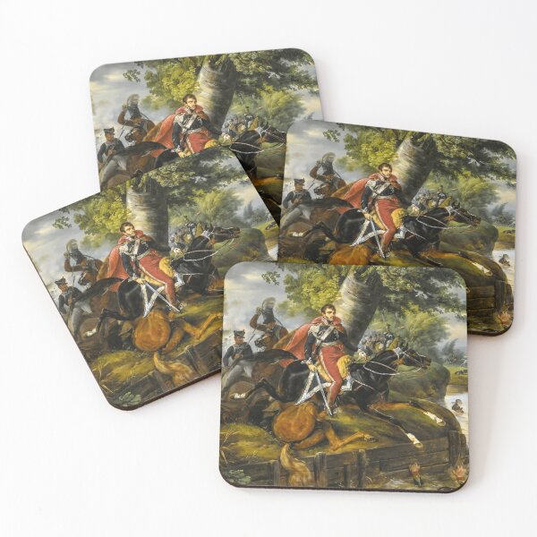 Item preview, Death of Józef Poniatowski at the Battle of Leipzig by Horace Vernet designed and sold by VintageBazaar.