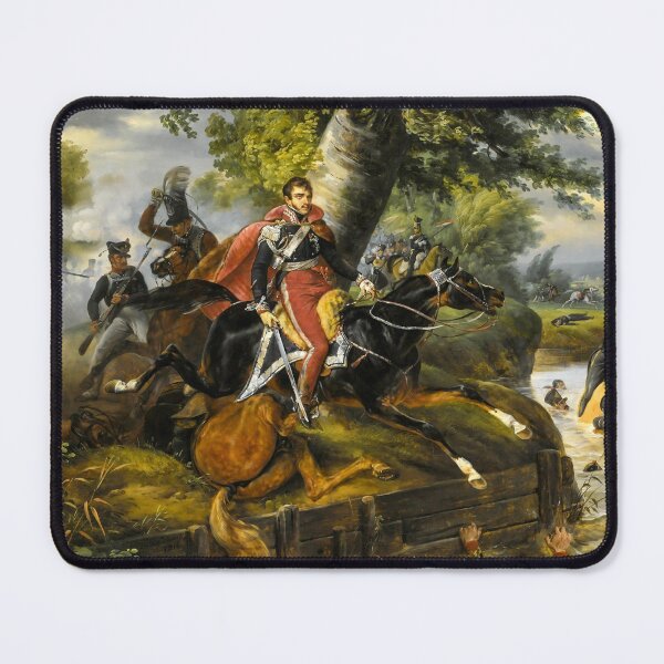Item preview, Death of Józef Poniatowski at the Battle of Leipzig by Horace Vernet designed and sold by VintageBazaar.