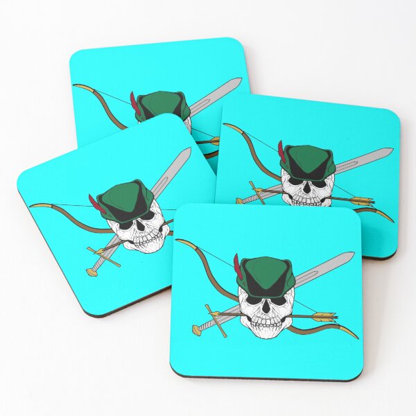 Item preview, Robin Hood Jolly Roger (Cyan) designed and sold by MurpheusTech.