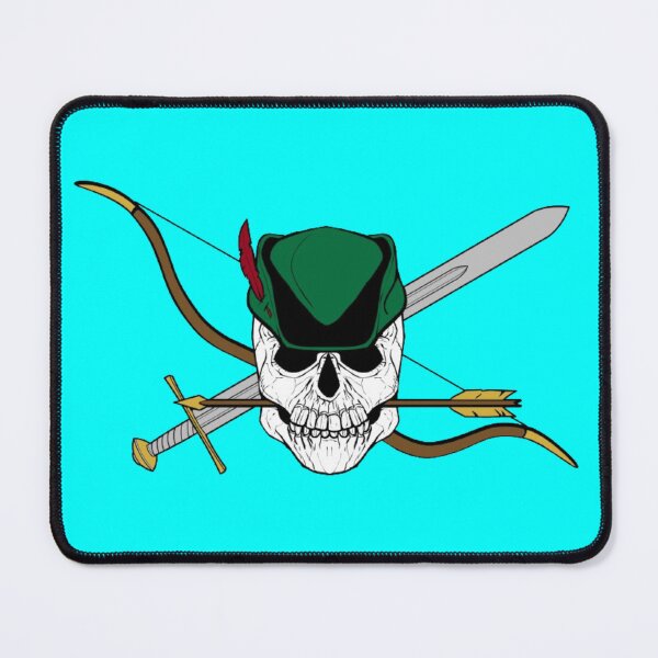 Item preview, Robin Hood Jolly Roger (Cyan) designed and sold by MurpheusTech.