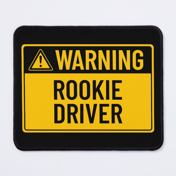 Item preview, Warning: Rookie Driver designed and sold by mr-k-store.