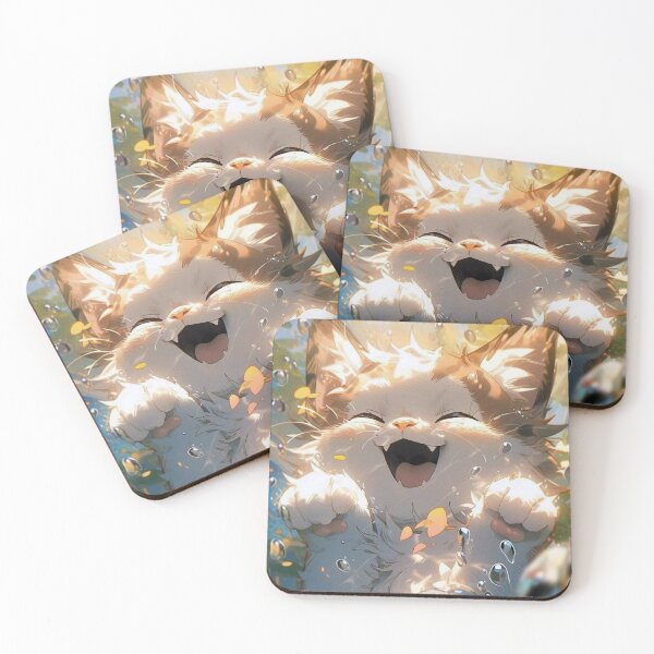 Item preview, happy smiling cat 2 designed and sold by ChibiMavis.