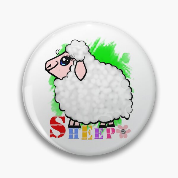 Item preview, white sheep  designed and sold by Shirley cute art .