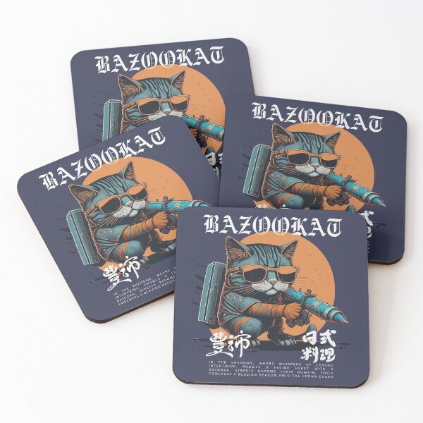 Item preview, Cool Bazooka Rocket Launcher Cat Vintage Design designed and sold by DreamCraze.