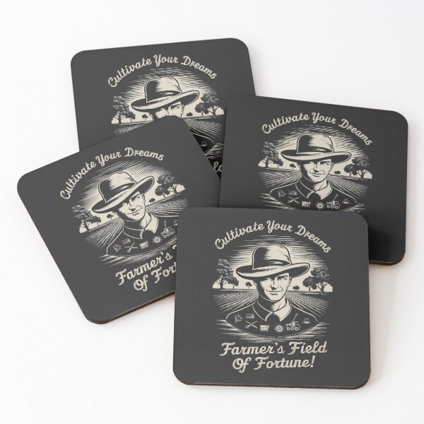 Item preview, Cultivate Dreams, Reap Success: Monochromatic Farmer's Field of Fortune designed and sold by SplashTastic.