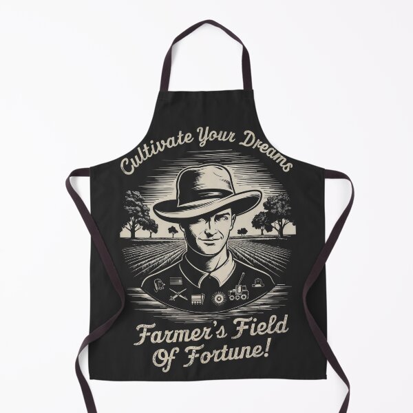 Item preview, Cultivate Dreams, Reap Success: Monochromatic Farmer's Field of Fortune designed and sold by SplashTastic.