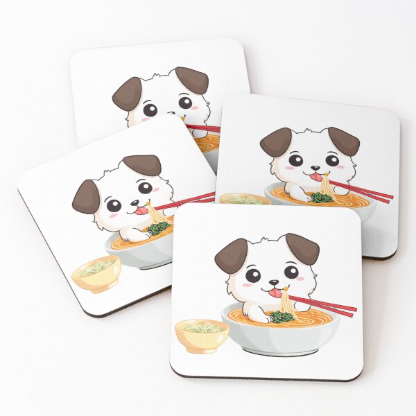 Item preview, Noodle Pup: Adorable Dog Enjoying Ramen Delight designed and sold by Fenomena Designs.