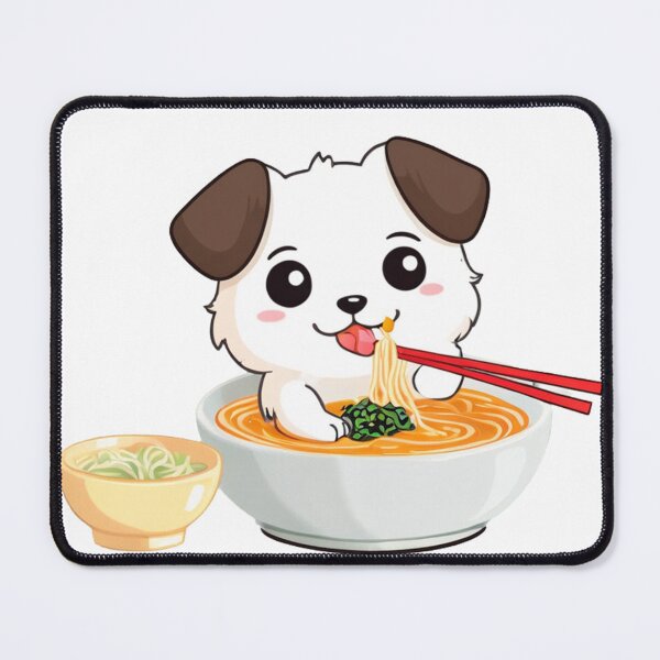 Item preview, Noodle Pup: Adorable Dog Enjoying Ramen Delight designed and sold by Fenomena Designs.
