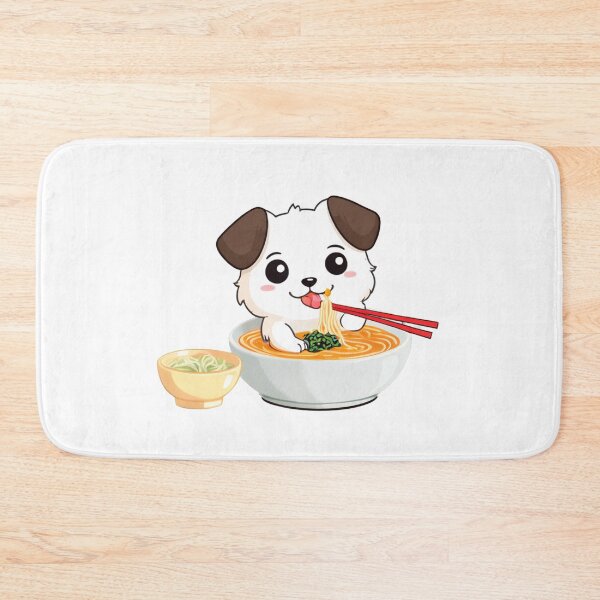 Item preview, Noodle Pup: Adorable Dog Enjoying Ramen Delight designed and sold by Fenomena Designs.