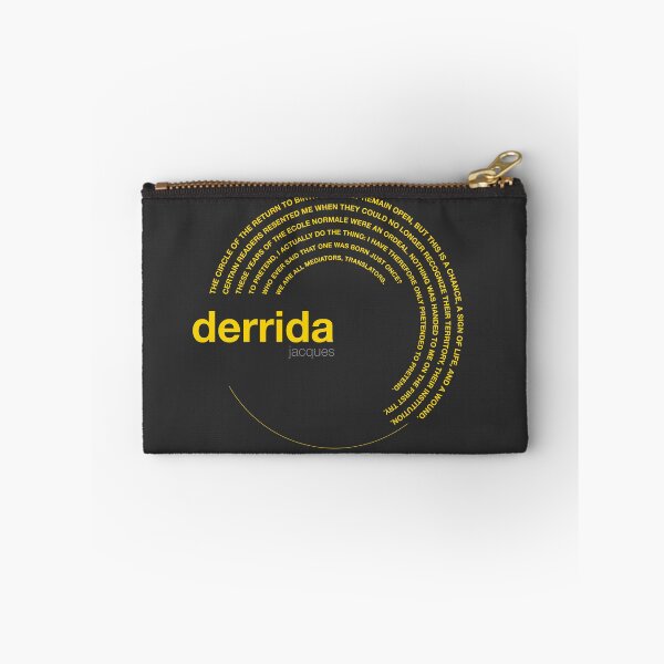 Item preview, Jacques Derrida famous quotes poster [gold] designed and sold by CMYKStudio.