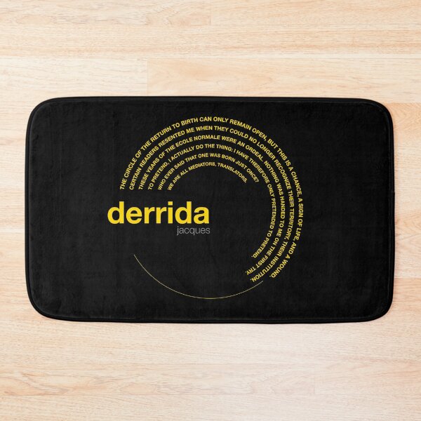 Item preview, Jacques Derrida famous quotes poster [gold] designed and sold by CMYKStudio.