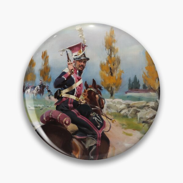 Item preview, Light Cavalryman on Reconnaissance by Wojciech Kossak designed and sold by VintageBazaar.