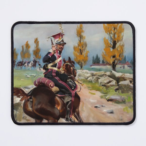 Item preview, Light Cavalryman on Reconnaissance by Wojciech Kossak designed and sold by VintageBazaar.
