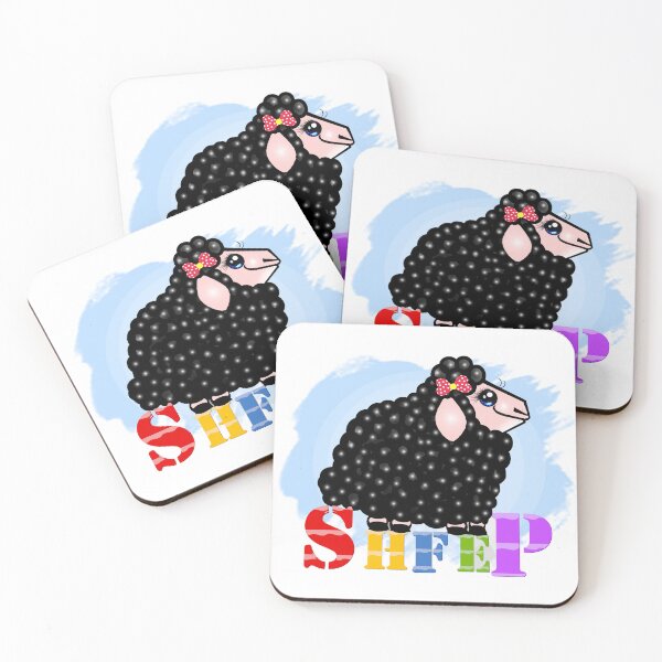 Artikelvorschau, Schwarzes Schaf entworfen und verkauft von Shirley cute art .