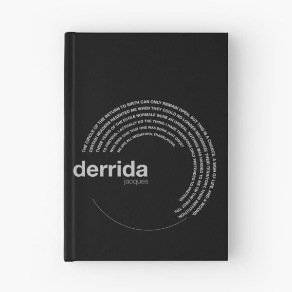 Item preview, Jacques Derrida famous quotes poster [silver] designed and sold by CMYKStudio.