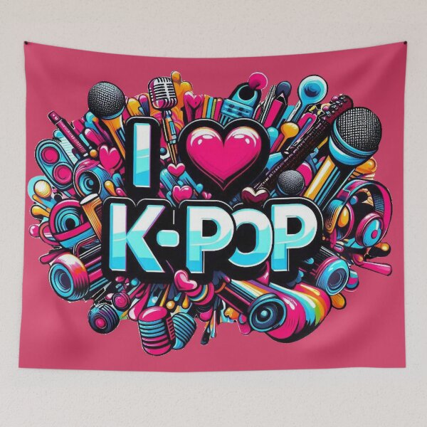 Item preview, I Love K-POP designed and sold by Myra365Art.