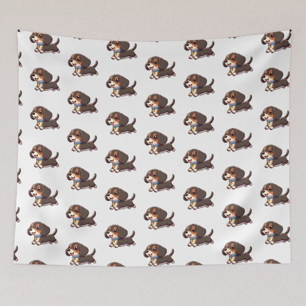 Item preview, Perro Salchicha Chibi Corriendo designed and sold by City0fDreams.