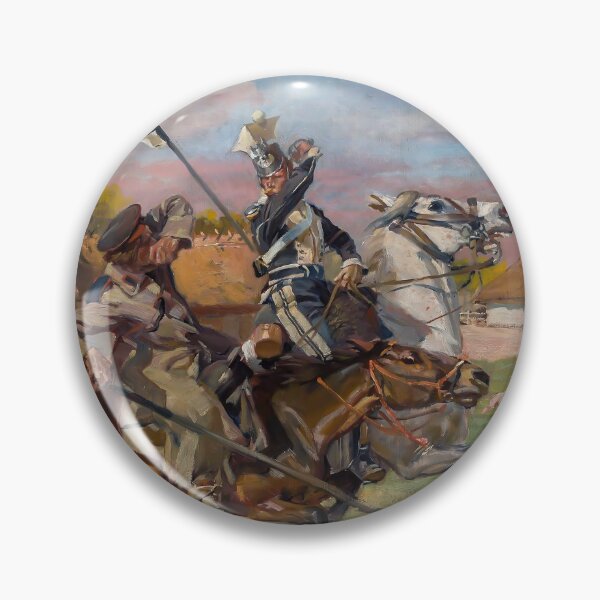 Item preview, Uhlan Fighting a Cossack by Wojciech Kossak designed and sold by VintageBazaar.