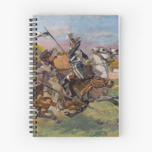 Item preview, Uhlan Fighting a Cossack by Wojciech Kossak designed and sold by VintageBazaar.