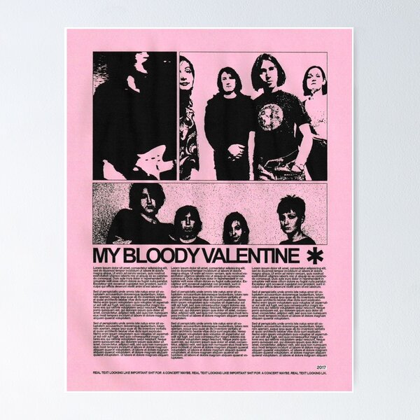 Vista previa del artículo con la obra «Mi banda Bloody Valentine», diseñado y vendido por pukka000.
