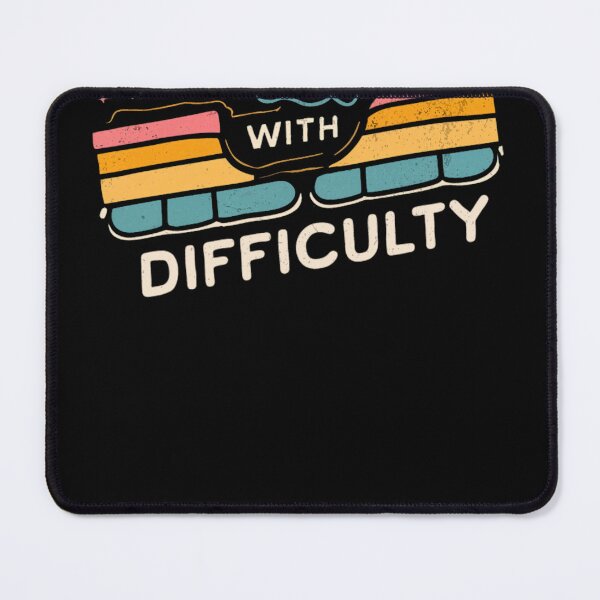Item preview, Rolling With Difficulty, Typographic Motivational Quote Retro Style  designed and sold by BrixtonFuson34.