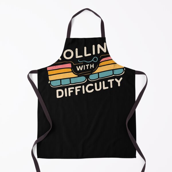 Item preview, Rolling With Difficulty, Typographic Motivational Quote Retro Style  designed and sold by BrixtonFuson34.