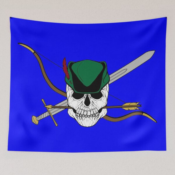 Item preview, Robin Hood Jolly Roger (Blue) designed and sold by MurpheusTech.