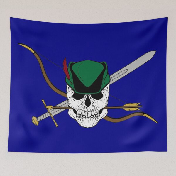 Item preview, Robin Hood Jolly Roger (Dark Blue) designed and sold by MurpheusTech.