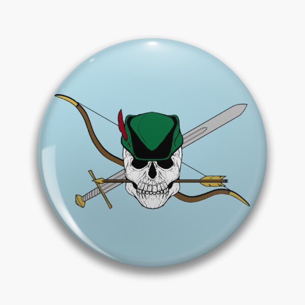 Item preview, Robin Hood Jolly Roger (Light Blue) designed and sold by MurpheusTech.