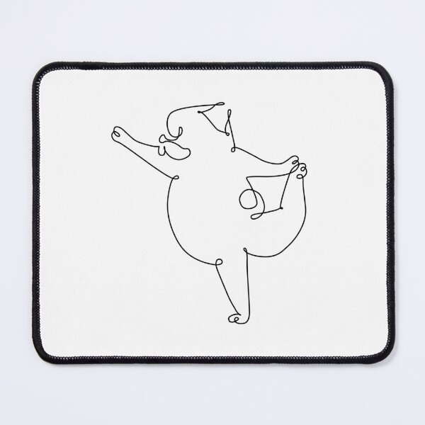 Item preview, One Line Pug Dancer Pose designed and sold by Huebucket.