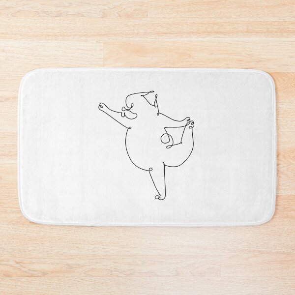 Item preview, One Line Pug Dancer Pose designed and sold by Huebucket.