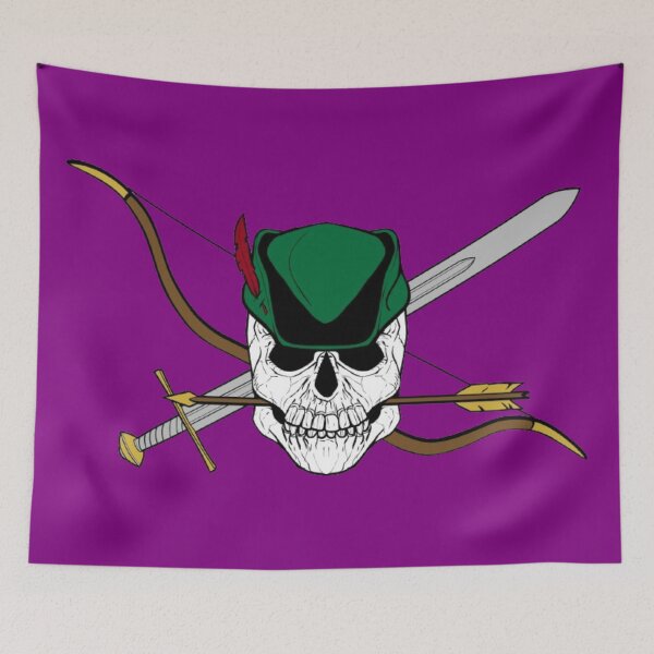 Item preview, Robin Hood Jolly Roger (Purple) designed and sold by MurpheusTech.