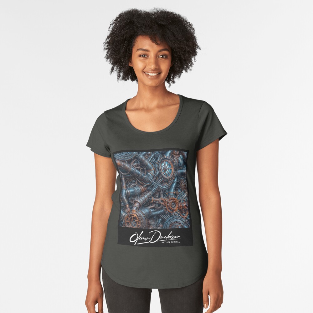 Aperçu de l'œuvre T-shirt premium échancré créée et vendue par oduchossoir.
