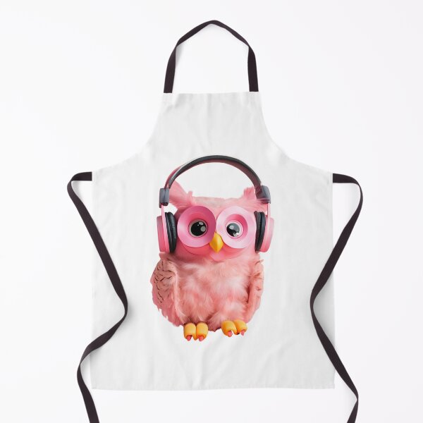 Item preview, Owl with headphones, pink style designed and sold by maggiesens.