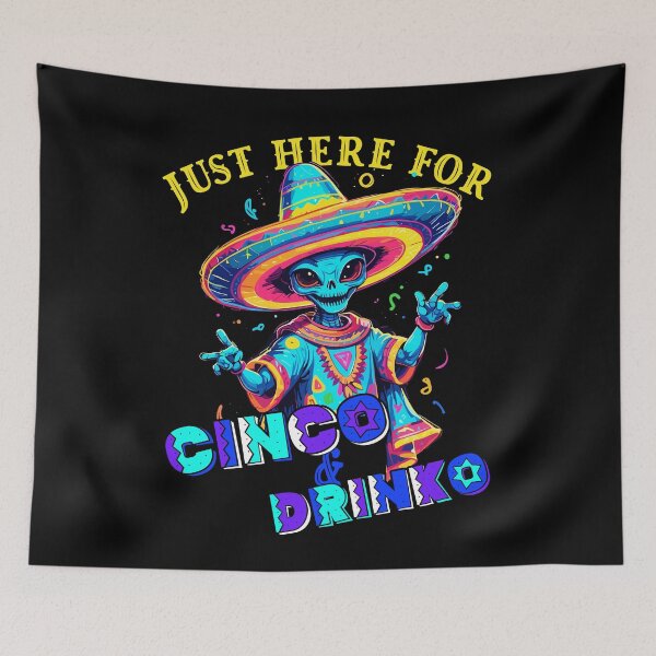 Item preview, Funny Fiesta Alien Mexican Holiday designed and sold by LuminOrb.